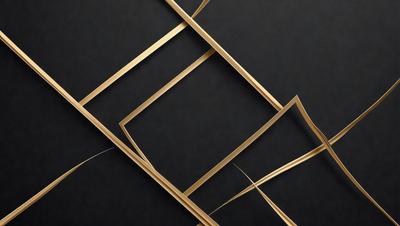 The primary subject of the image is a close-up of a gold bracelet. The setting is a black background, and the visual style appears to be a digital art or illustration. The colors in the image are predominantly gold, which gives the bracelet a warm and luxurious appearance.