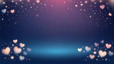 The primary subject of the image is a blue background with a pattern of hearts. The hearts are scattered across the background, creating a visually appealing and heartwarming scene. The setting appears to be a digital art or illustration, as the hearts are arranged in a deliberate pattern rather than a natural occurrence. The overall atmosphere is warm and inviting, with the hearts symbolizing love and affection.