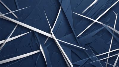The primary subject of the image is a blue and white patterned wall. The setting is a room with a blue and white wallpaper. The visual style is a combination of digital art and illustration. The dominant colors are blue and white, creating a calm and soothing atmosphere.