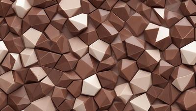 The primary subject of the image is a close-up of a brown and white patterned surface, which appears to be a wall or a piece of artwork. The setting is indoors, with the surface being the main focus of the image. The visual style is a combination of photo and digital art, creating a unique and intriguing pattern. The colors and mood of the image are warm and inviting, with the brown and white colors creating a sense of depth and texture.
