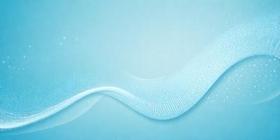 The primary subject of the image is a blue background with a white, swirling, and sparkling design. The setting is a blue sky, and the visual style appears to be a digital art or illustration. The dominant colors are blue and white, creating a calm and serene atmosphere.
