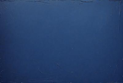 The primary subject of the image is a blue wall with a few white lines on it. The setting is a room with a blue background. The visual style is a close-up of the blue wall, and the colors and mood are predominantly blue and calm.