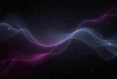 The primary subject of the image is a pink and purple nebula, which is a swirling mass of gas and dust in space. The setting is a dark, star-filled sky, with the nebula as the main focus. The visual style is a digital art or illustration, creating a vibrant and colorful scene. The dominant colors are pink and purple, giving the image a warm and luminous atmosphere.
