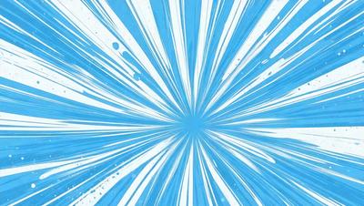 The primary subject of the image is a blue and white swirl pattern. The setting is a blue background, and the visual style appears to be a digital art or illustration. The dominant colors are blue and white, creating a sense of movement and energy in the scene.
