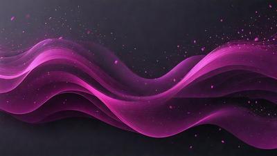 The primary subject of the image is a pink wave, which appears to be a digital art or illustration. The wave is set against a dark background, creating a striking contrast. The visual style of the image suggests that it is a digital art or illustration, rather than a photo or a traditional drawing. The dominant colors in the image are pink and purple, giving the scene a vibrant and lively atmosphere.
