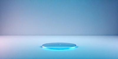 The primary subject of the image is a blue, circular object, which appears to be a light or a small, illuminated globe. The setting is a blue background, which creates a contrasting and visually appealing environment. The visual style of the image is a photo, capturing the details and colors of the blue object. The colors and mood of the image are predominantly blue, giving it a calm and serene atmosphere.