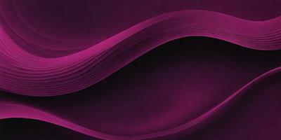 The primary subject of the image is a purple, curved, and flowing design. The setting is a dark background, which contrasts with the purple design. The visual style appears to be a combination of digital art and illustration. The colors and mood of the image are predominantly purple, creating a sense of calmness and elegance.