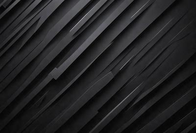 The primary subject of the image is a black and white patterned wall. The setting is a black background, and the visual style appears to be a digital art or illustration. The dominant colors are black and white, creating a bold and striking atmosphere.