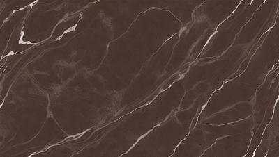 The primary subject of the image is a marble countertop with a brown color. The setting is a kitchen, and the visual style is a close-up of the marble countertop. The colors and mood of the image are warm and natural, with the brown marble providing a sense of elegance and sophistication.