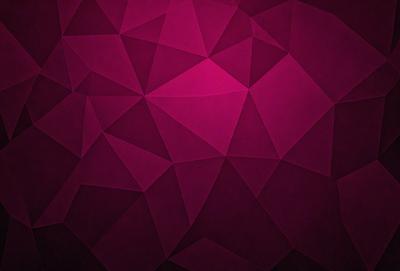 The primary subject of the image is a purple background with a geometric pattern. The setting is a dark room, and the visual style is a combination of digital art and illustration. The dominant colors are purple and pink, creating a mood of calmness and relaxation.