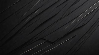 The primary subject of the image is a black background with a pattern of gold lines. The setting appears to be a dark room, and the visual style is a combination of a photo and a digital artwork. The dominant colors are black and gold, creating a mood of sophistication and elegance.