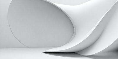 The primary subject of the image is a white paper or cardboard, which is the main object in the scene. The setting is a white wall, and the visual style appears to be a photo or a digital artwork. The colors in the image are predominantly white, giving it a clean and minimalist appearance. The overall mood of the image is calm and simple.