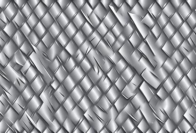 The primary subject of the image is a silver metal surface, which appears to be a metal wall or a metal sheet. The setting is a room with a silver wall, and the visual style is a close-up of the metal surface. The colors and mood of the image are predominantly silver and metallic, giving it a sleek and modern appearance.