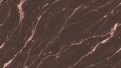 The image features a brown marbled surface with a pattern of swirls and lines. The setting appears to be a room with a brown color scheme. The visual style is a close-up of the marbled surface, showcasing its intricate design. The colors and mood of the image are warm and earthy, creating a sense of depth and texture.
