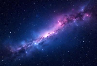 The primary subject of the image is a beautiful, colorful nebula in space. The setting is a dark, starry sky, with the nebula standing out as the main focus. The visual style is a combination of a photo and digital art, creating a stunning and detailed representation of the celestial object. The colors and mood of the image are vibrant and captivating, with the nebula's vivid hues contrasting against the dark background of the sky.
