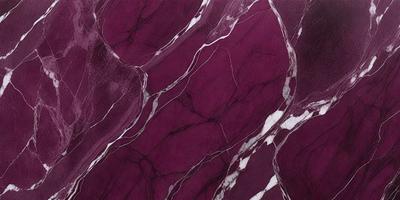 The primary subject of the image is a purple marble wall with a white and purple pattern. The setting is a room with a purple marble wall, and the visual style is a close-up of the marble wall. The colors and mood of the image are predominantly purple and white, creating a visually striking and elegant atmosphere.