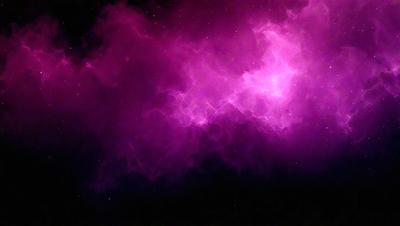 The primary subject of the image is a purple cloudy sky with a few stars visible. The setting is a night sky, and the visual style appears to be a digital art or illustration. The dominant colors are purple and blue, creating a serene and calming atmosphere.