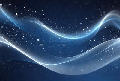 The primary subject of the image is a blue and white swirl, which appears to be a digital art or illustration. The setting is a dark blue background, creating a contrasting and dramatic effect. The visual style is modern and artistic, with the swirl being the main focus of the image. The colors and mood are predominantly dark and moody, with the blue swirl standing out against the black background.
