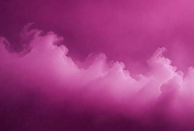 The image features a pink sky with clouds, creating a beautiful and serene atmosphere. The clouds are scattered throughout the sky, with some appearing larger and more prominent than others. The pink hue of the sky adds a sense of warmth and tranquility to the scene.