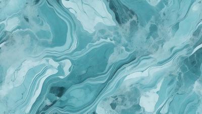 The primary subject of the image is a blue and white marbled pattern, which is the main object, scene, or focus of the image. The setting or background is a blue and white marbled surface, which is visible. The visual style of the image is a photo, as it is a real-life photograph of the marbled surface. The dominant colors in the image are blue and white, creating a calm and serene atmosphere.