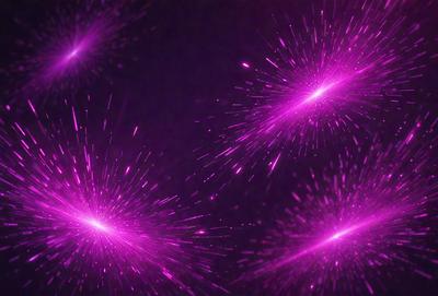 The image features a purple background with a series of purple sparks or fireworks. The sparks are scattered throughout the scene, creating a visually striking and dynamic composition. The primary subject of the image is the purple sparks, which are the main focus and draw attention to the overall atmosphere of the scene. The setting appears to be a dark background, which further emphasizes the purple sparks and adds to the dramatic effect. The visual style of the image is a combination of digital art and illustration, with the