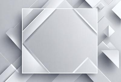 The primary subject of the image is a square-shaped white surface, which appears to be a piece of paper or a canvas. The setting is a white background, which creates a clean and minimalist appearance. The visual style is a combination of digital art and illustration, as the square is composed of multiple smaller squares. The colors and mood of the image are predominantly white, giving it a calm and serene atmosphere.
