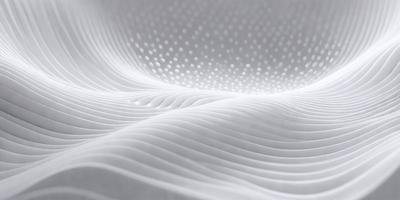 The primary subject of the image is a white surface with a pattern of small dots. The setting is a white background, and the visual style appears to be a combination of a photo and digital art. The colors are predominantly white, and the overall atmosphere is clean and minimalistic.