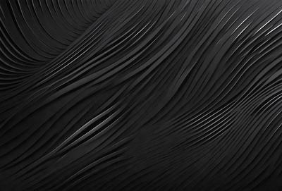 The primary subject of the image is a black and white patterned wall. The setting is a black background, and the visual style appears to be a digital art or illustration. The dominant colors are black and white, creating a bold and striking atmosphere.