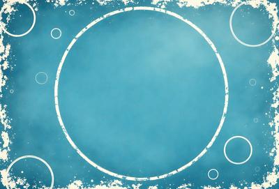 The primary subject of the image is a blue circle with a white background. The setting is a blue background with white circles, giving the impression of a blue and white swirl. The visual style is a combination of a photo and digital art, creating a unique and eye-catching design. The colors and mood are predominantly blue and white, with a sense of movement and dynamism.