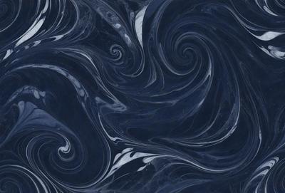 The primary subject of the image is a blue and white swirl pattern, which is the main object, scene, or focus of the image. The setting or background is a blue and white swirl pattern, which is the environment, backdrop, or surface visible in the image. The visual style of the image is a photo, as it is a real-life photograph of the swirl pattern. The dominant colors in the image are blue and white, creating a calm and soothing atmosphere.