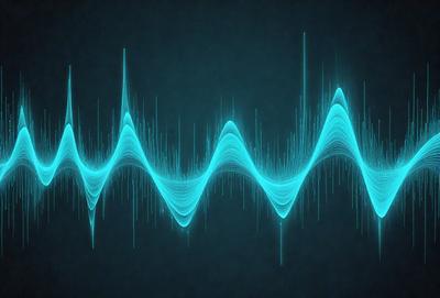 The primary subject of the image is a blue wave pattern, which is the main object, scene, or focus of the image. The setting or background is a dark blue surface, which provides a contrasting backdrop for the wave pattern. The visual style of the image is digital art, as it is a digital representation of a wave pattern. The dominant colors in the image are blue and black, creating a calm and soothing atmosphere.