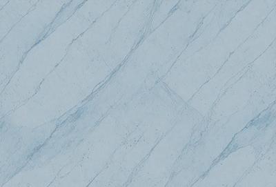 The primary subject of the image is a marble-like surface with a blue tint. The setting is a wall, and the visual style is a close-up of the marble surface. The colors and mood of the image are predominantly blue, giving it a calm and serene atmosphere.