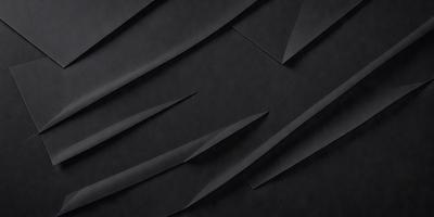 The primary subject of the image is a black background with a pattern of white and black shapes. The setting appears to be a dark room, and the visual style is a combination of digital art and illustration. The dominant colors are black and white, creating a moody and dramatic atmosphere.