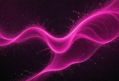 The primary subject of the image is a pink, swirling, and flowing pattern. The setting is a dark background, which contrasts with the vibrant pink color of the swirl. The visual style appears to be a digital art or illustration, as the swirl is depicted in a fluid and dynamic manner. The colors and mood of the image are predominantly pink, creating a sense of warmth and energy.