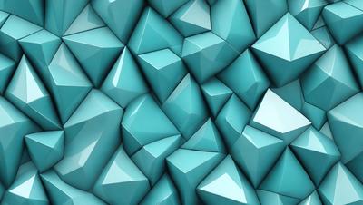 The primary subject of the image is a blue and white geometric pattern, which is the main focus of the image. The setting is a blue background, which complements the colorful pattern. The visual style is a digital art or illustration, as the pattern is intricate and well-defined. The dominant colors are blue and white, creating a calm and soothing atmosphere.