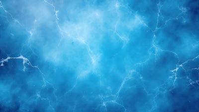 The primary subject of the image is a blue background with white lightning bolts. The setting is a blue sky, and the visual style is a digital art or illustration. The dominant colors are blue and white, creating a calm and serene atmosphere.