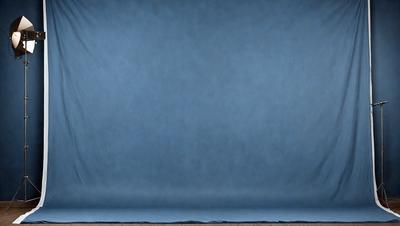 The primary subject of the image is a blue wall with a patterned texture. The setting is a room with a blue background, and the visual style is a photo. The dominant colors are blue and white, creating a calm and serene atmosphere.