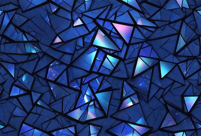 The primary subject of the image is a blue and purple patterned background. The setting is a blue and purple patterned background, which creates a visually striking and colorful environment. The visual style of the image is a digital art or illustration, as it features a complex and intricate pattern. The colors and mood of the image are predominantly blue and purple, giving it a calm and serene atmosphere.