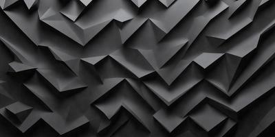 The primary subject of the image is a black and white patterned wall. The setting is a dark room with a black background. The visual style is a combination of a photo and digital art, creating a unique and intricate pattern. The dominant colors are black and white, giving the image a bold and striking appearance.