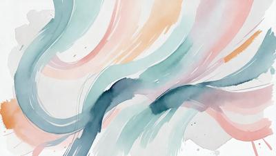 The primary subject of the image is a painting of a wave. The setting is a watercolor painting, which gives it a vibrant and artistic appearance. The visual style is a mix of digital art and traditional painting, creating a unique and captivating piece. The dominant colors in the painting are blue, green, and orange, which contribute to the overall mood of the artwork.