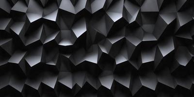 The primary subject of the image is a black and white pattern, which appears to be a digital art or illustration. The setting is a black background, and the visual style is a close-up of the pattern. The dominant colors are black and white, creating a mood of simplicity and elegance.