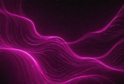 The primary subject of the image is a pink, flowing, and swirling pattern. The setting is a dark background, which contrasts with the vibrant pink color of the pattern. The visual style appears to be a digital art or illustration, as the pattern is intricate and detailed. The colors and mood of the image are predominantly pink, creating a sense of warmth and energy.