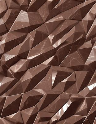 The primary subject of the image is a close-up of a brown, textured surface. The setting appears to be a wall or a patterned surface, possibly made of wood or stone. The visual style of the image is a close-up, which emphasizes the details of the surface. The colors and mood of the image are warm and earthy, with the brown tones creating a sense of depth and texture.