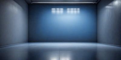 The primary subject of the image is a blue wall with a blue background. The setting is a room with a blue wall, and the visual style is a photo. The dominant colors and overall atmosphere are blue and calm.