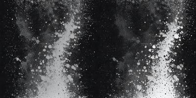 The primary subject of the image is a black and white painting of a starry night sky. The setting is a night sky filled with stars, creating a serene and peaceful atmosphere. The visual style is a painting, which gives the image a more artistic and creative appearance. The colors and mood are predominantly black and white, with the stars adding a touch of color and a sense of wonder to the scene.