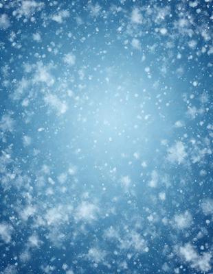 Primary subject: Snow
Setting/background: Sky
Visual style: Digital art
Colors and mood: Blue and white