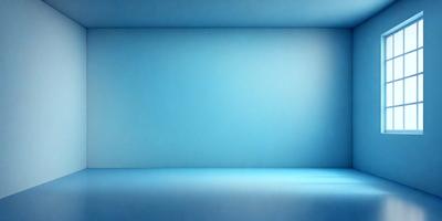 The primary subject of the image is a blue wall. The setting is a room with a blue wall, and the visual style is a photo. The dominant colors are blue, and the overall atmosphere is calm and serene.