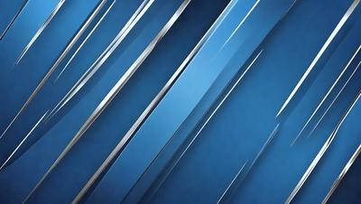 The primary subject of the image is a blue background with a pattern of silver lines. The setting is a blue sky, and the visual style appears to be a digital art or illustration. The dominant colors are blue and silver, creating a calm and serene atmosphere.