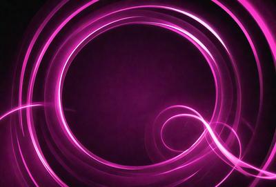 The primary subject of the image is a pink circle with a purple background. The setting is a dark background, and the visual style appears to be a digital art or illustration. The dominant colors are pink and purple, creating a warm and vibrant atmosphere.