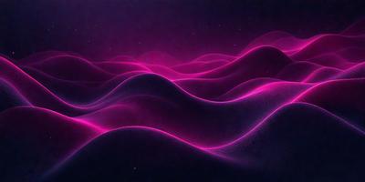 The primary subject of the image is a pink wave pattern, which is the main focus of the image. The setting is a dark background, which contrasts with the pink wave pattern. The visual style is a digital art or illustration, as the wave pattern is created using a computer or digital tools. The dominant colors are pink and purple, giving the image a vibrant and energetic atmosphere.